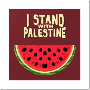 I stand with palestine Posters and Art